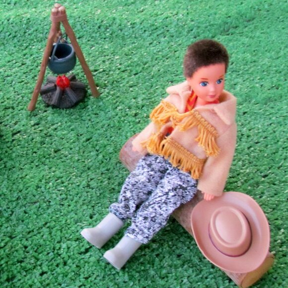 TODD DOLL + CAMP + CLOTHES: COWBOY, McDONALDS, PREPPY, 1990s BARBIE BROTHER, EUC - Picture 3 of 8